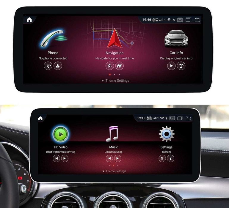 Mercedes sistema multimedia lcd 10.25  android system 8GB + 128GB  NTG 5.0