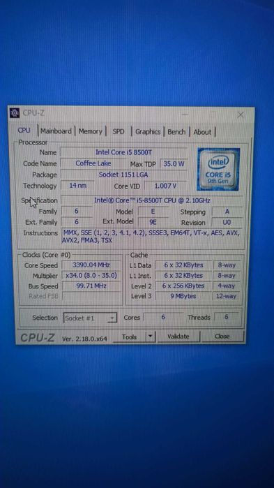 Mini PC komputer HP EliteDesk 800 G4 stacja na serwer i5 8500T 16GBRAM