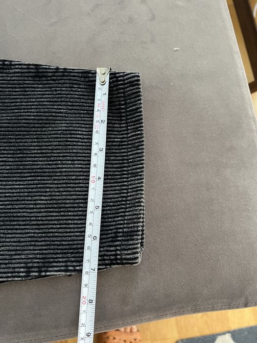 Zara spodnie sztruksowe Carrot fit rozm 38 szare