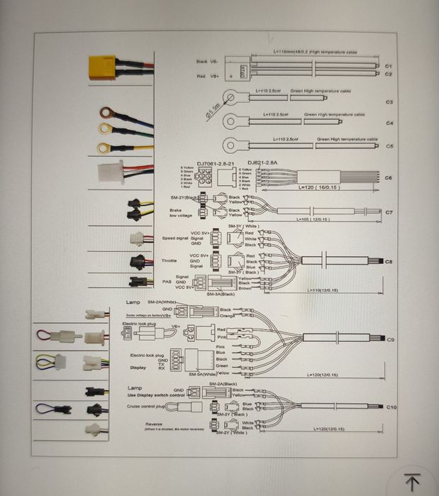 Контроллер KUNTENG KT 36/48V 25A + круиз, реверс, свет 350W 500W 750W