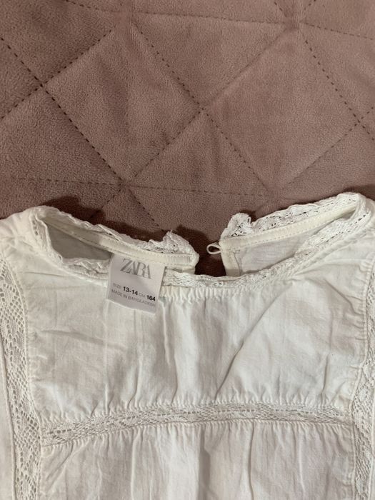 Zara сорочка з мереживом