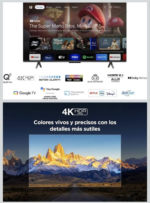 Televisor QLED Pro TCL 55T7B  de 55", 4K ultra HD "NOVA EMBALAGEM DE FÁBRICA"