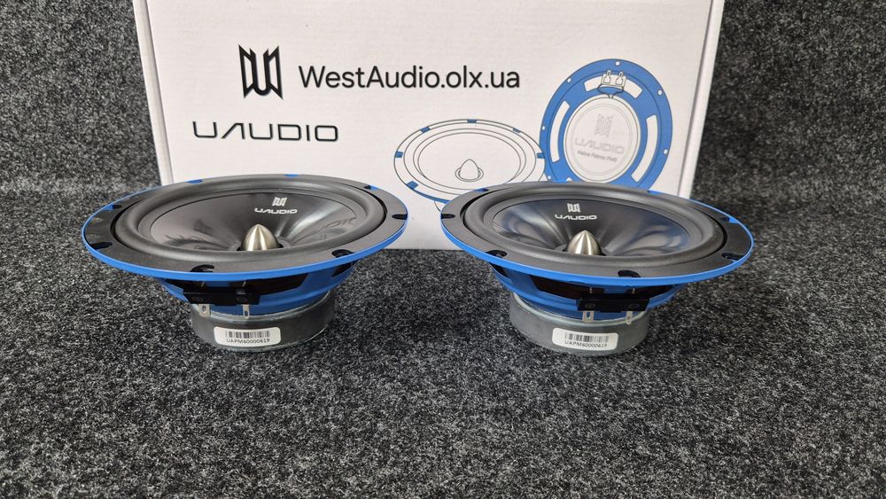 16см Мідбаси UAudio PM6 130Вт  динаміки в авто колонки автозвук акустика сабвуфер ціна за пару