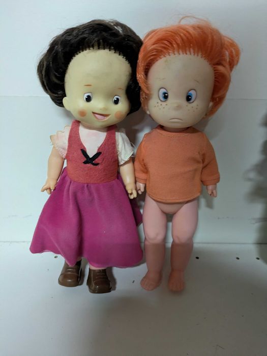 Bonecos Heide e o Pedro