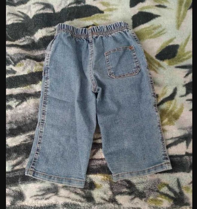 niebieskie jeansy 3/4 116