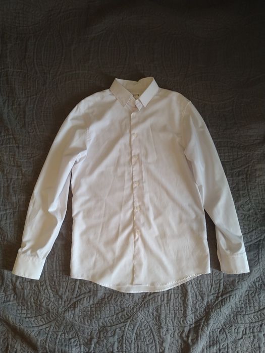 Camisa Branca básica Zara Homem
