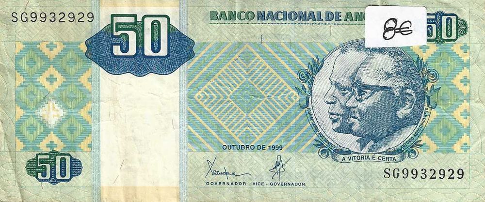 Notas antigas - Angola