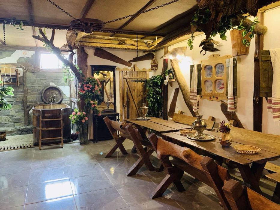 Українська банька на дровах