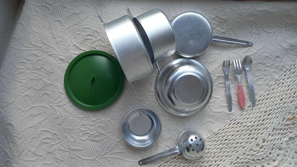 Дитячий іграшковий посуд алюміній