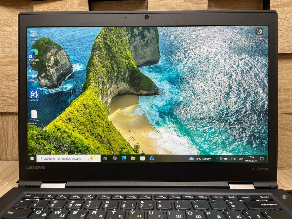 №5572 Ноутбук Lenovo ThinkPad X1 Carbon Gen 4 th/i5-6300U/RAM8Gb/SSD128Gb