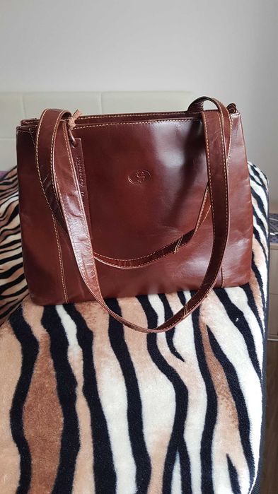 Stylowa torebka ze skóry - nowa