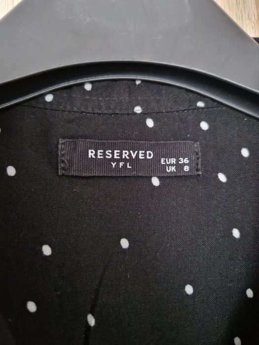 Czarna koszula w kropki Reserved