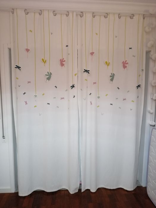 2 Cortinados Vertbaudet