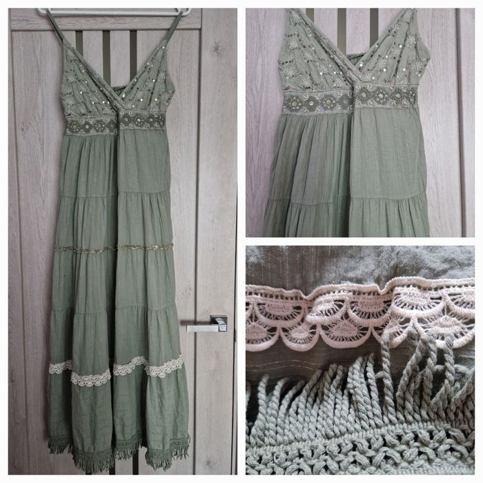 Хлопковый сарафан пастельного тона в стиле бохо, платье мики маус