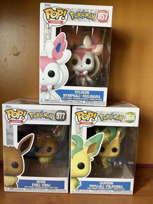 Funko pop Pokemon Eevee Leafeon Sylveon