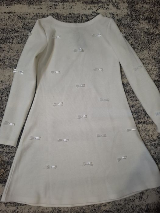 Платье ангора новое белое