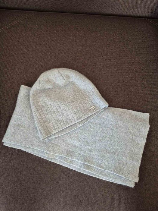 Шапка із шарфом зимові