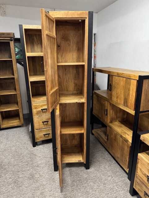 Drewniana Szafka, Słupek LOFT.. egzotyczne drzewo mango seria Britt