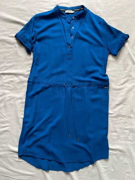 Calvin Klein sukienka niebieska chabrowa xs 34