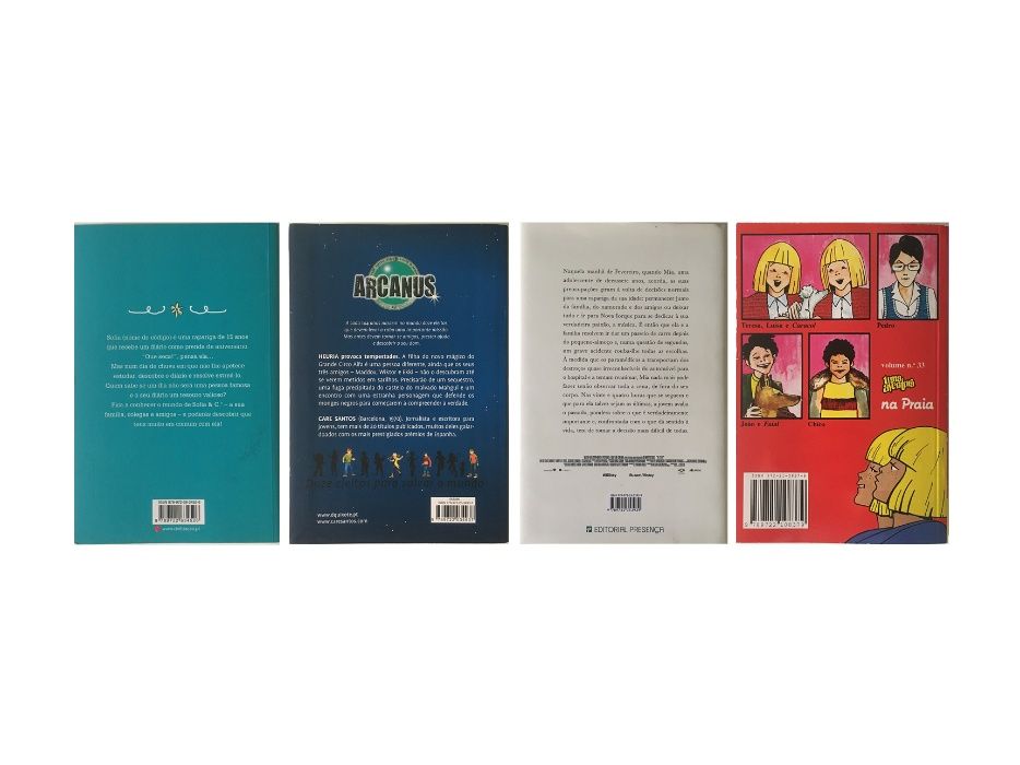 Livros (Diário Sofia, Arcanus, Uma Aventura S. Estrela)