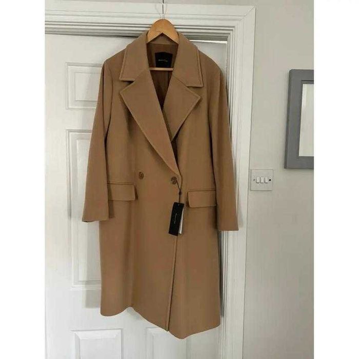Massimo dutti пальто двубортное шерстяное