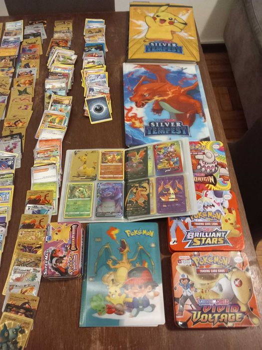 Vendo cartas pokemon+capa+caixas