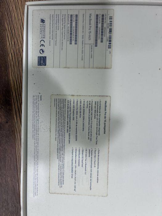 MacBook Pro 15” 2018