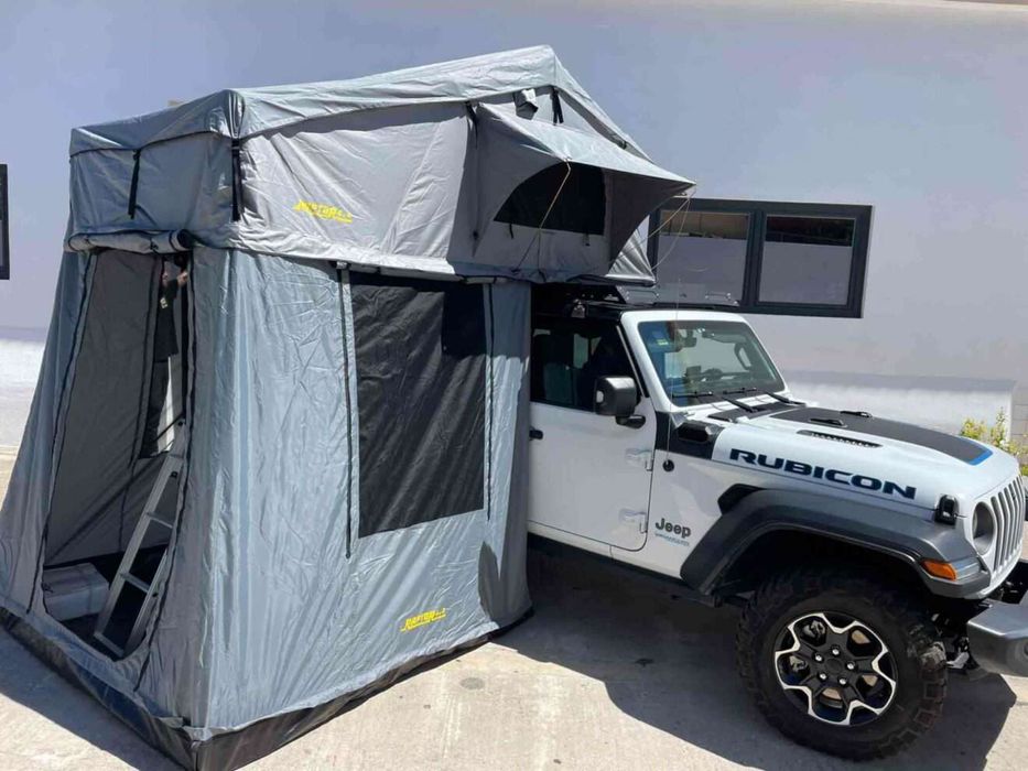 Tenda de tejadilho e toldo lateral para Jipe