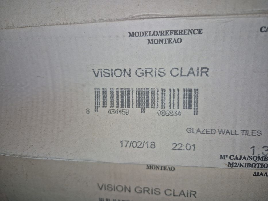 Mosaico cinza 25cmx75cm