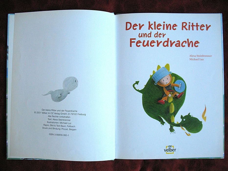 Der kleine Ritter und der Feuerdrache - książka niemiecka dla dzieci