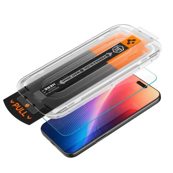 Защитное стекло Spigen Glas.tR EZ FIT Pro для iPhone 16 Pro/17/17 Pro