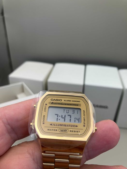 NOWY Casio Vintage A168WG | Złoty Klasyk | Unisex | Real Photo