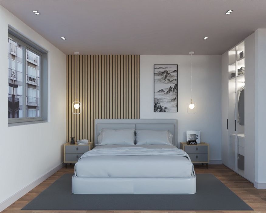 Apartamentos T2 com varanda em construção