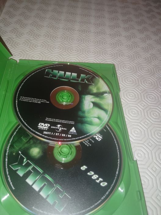 DVD Duplo Filme Hulk Udado
