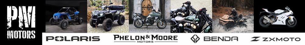 PM MOTORS POLARIS - BENDA - ZX MOTO top banner