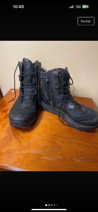 Botas under armour 40 com zíper