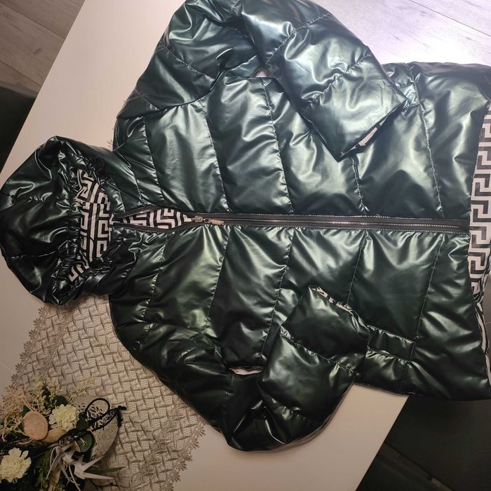 Kurtka damska ,przejsciowa, r.36/S- dwustronna!!