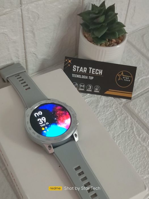 SmartWatch DM50 AMOLED [Preto|PRATA]