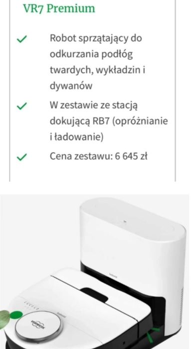 Kobold VR7 nowy odkurzacz nowy