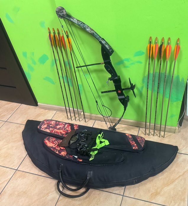 Mocny Łuk Bloczkowy PSE Game Sport Nova + Strzały Akcesoria futerał