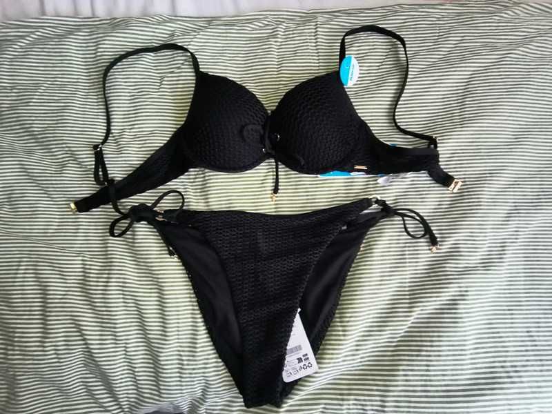 Strój kąpielowy czarny Censored 75C, XL