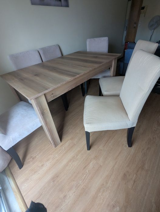 Mesa de jantar extensível até 6 lugares