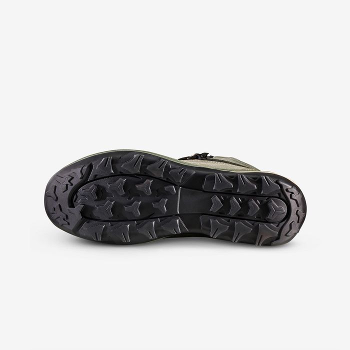 Botas de trekking em couro impermeáveis - MT100 Mulher