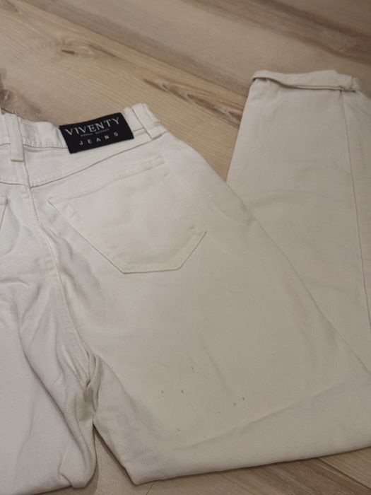 Білосніжні джинси MOM Viventy XS–S | Щільний денім