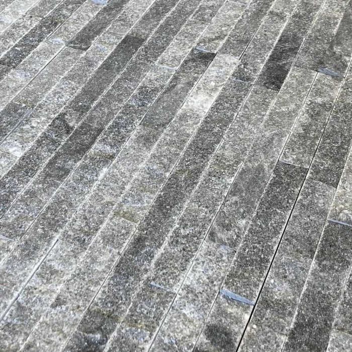 Płytka marmur Cloudy Black 30x10x1,5 cm Elewacja Fasada kamień 36x10