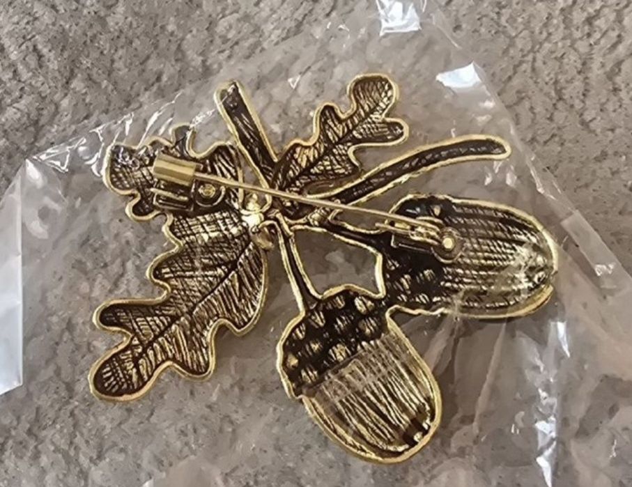 Broszka brosza damska przypinka myśliwska do munduru leśnika DIANY.