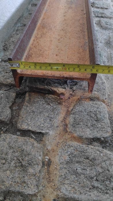Barra IPE 160mm x 750mm de 4.90 mts