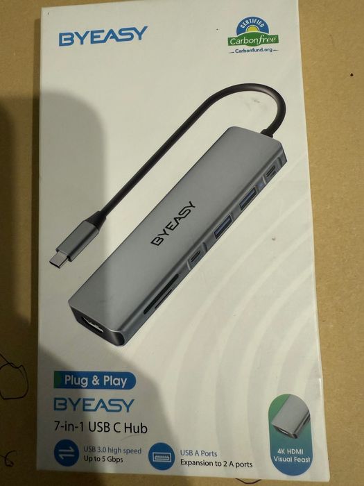 USB хаб 4к 7 в 1