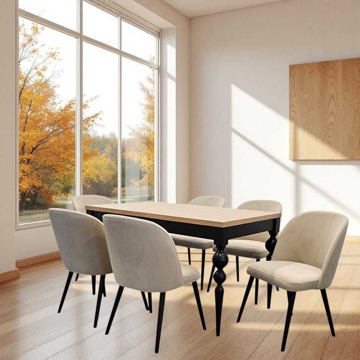 Krzesło tapicerowane nowoczesne do jadalni salonu producent modern