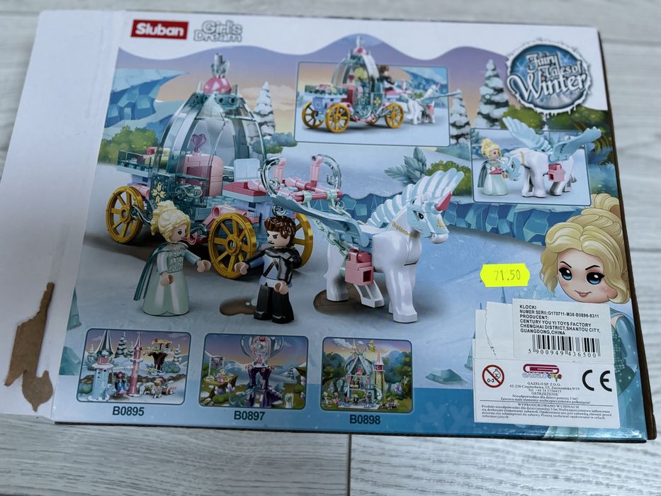Klocki kraina lodu elza i kareta